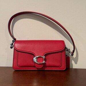 COACH Pebble Leather Mini T SilverRuby